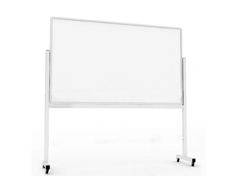 Bảng từ trắng không in có chân nhôm di động
