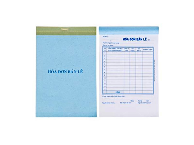 Hóa đơn bán lẻ 2 liên