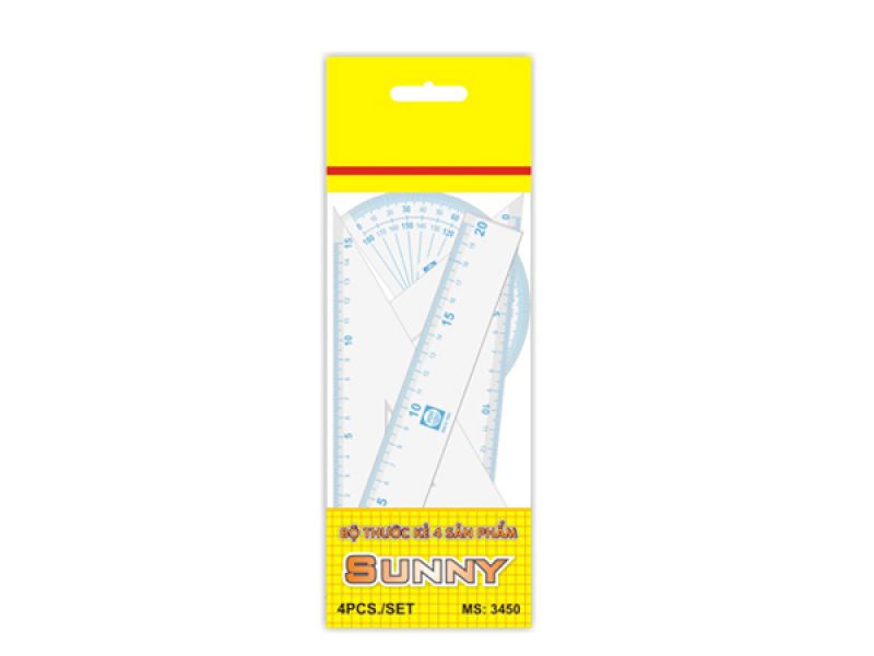 Bộ thước kẻ 4 sản phẩm Sunny